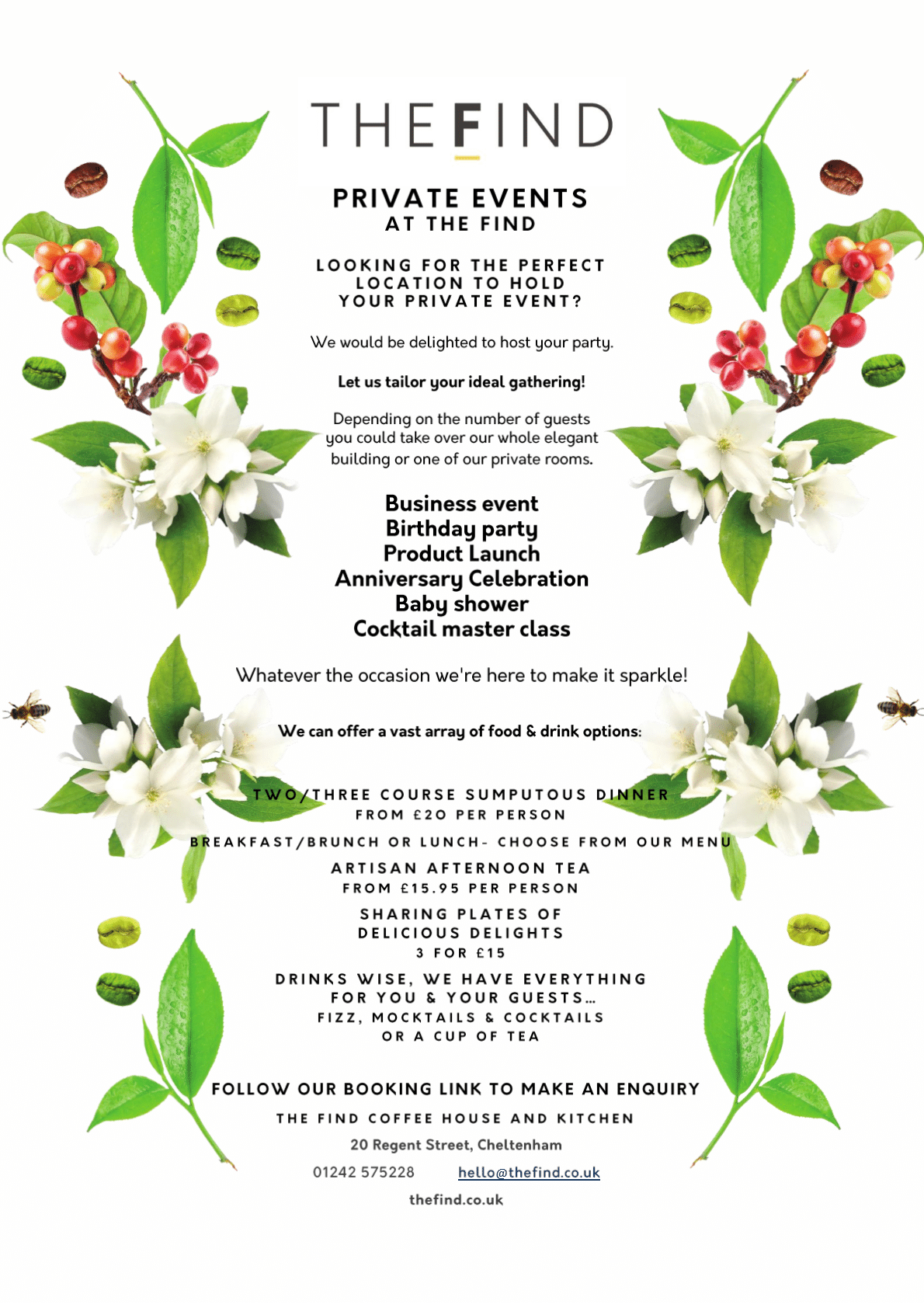 Private event information